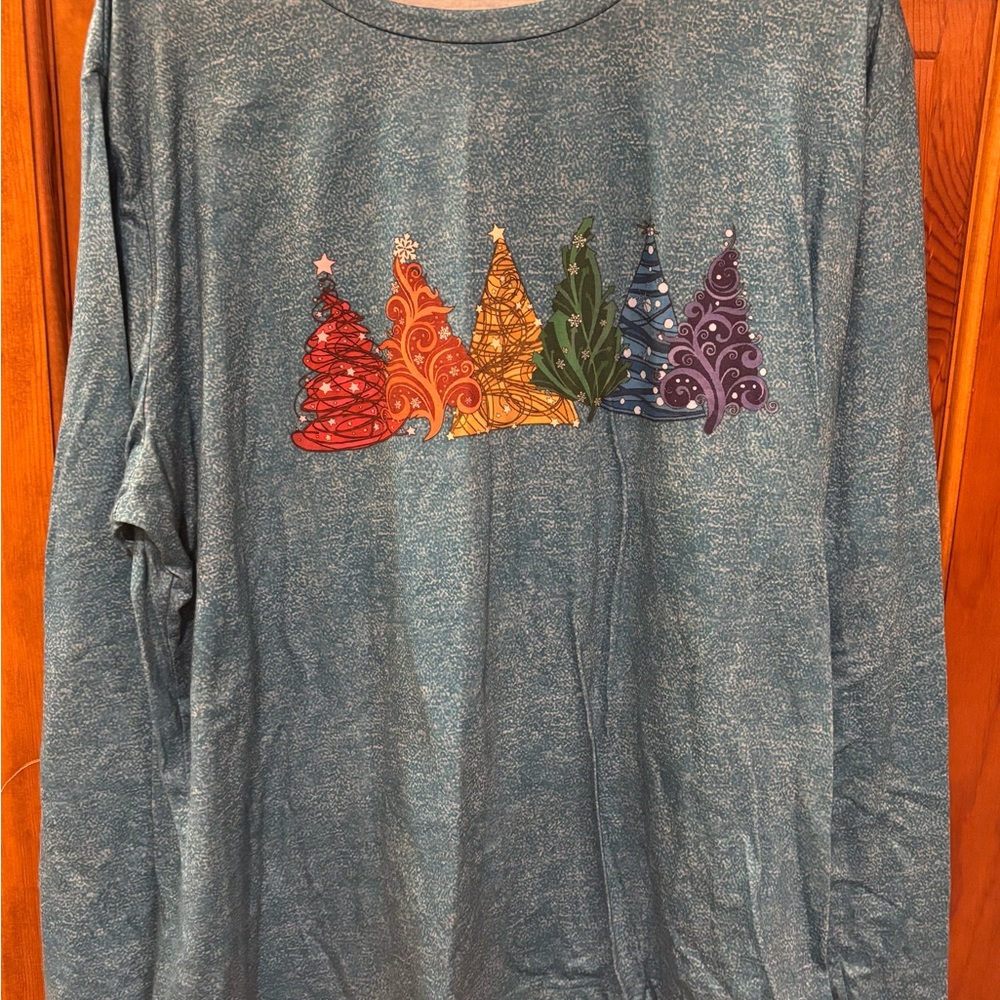 Festive Graphic Long Sleeve Shirt